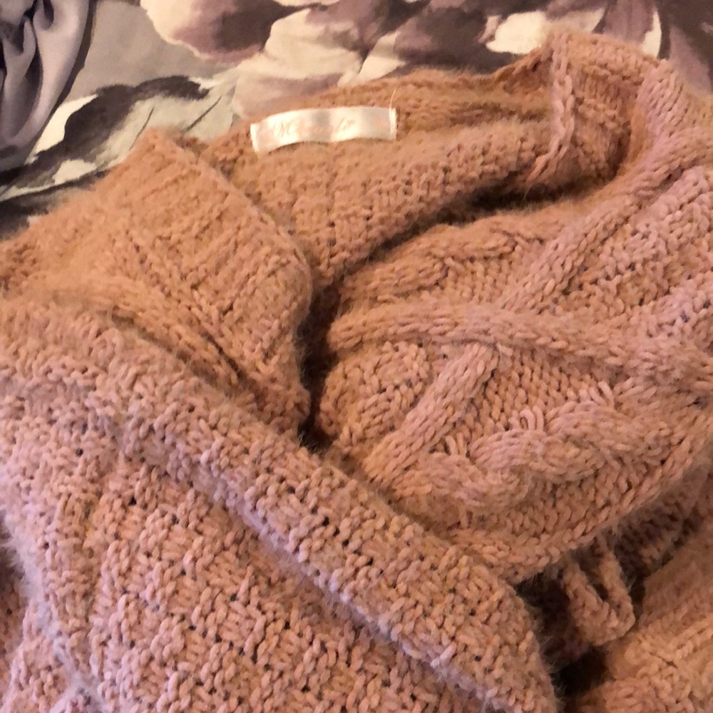 Cardigan S/M light rust color